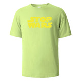 Stop Wars Graphic Cotton T-Shirt