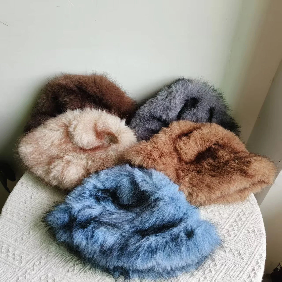 Women's Faux Fur Winter Bucket Hat