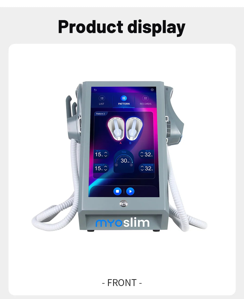 Myoslim 15 Tes 6500W EMS Body Muscle Stimulator RF EMS Portable Body Sculpting Machine Slimming Weight Lose Electromagnetic