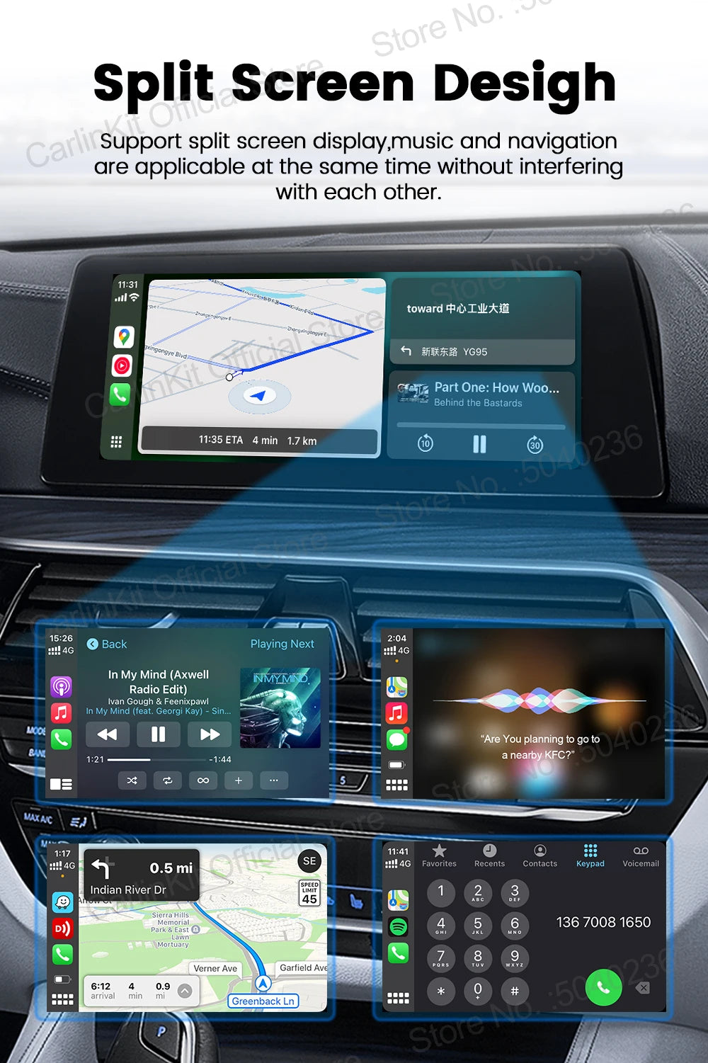 CarlinKit Mini5 Pro Wireless CarPlay & Android Auto Adapter