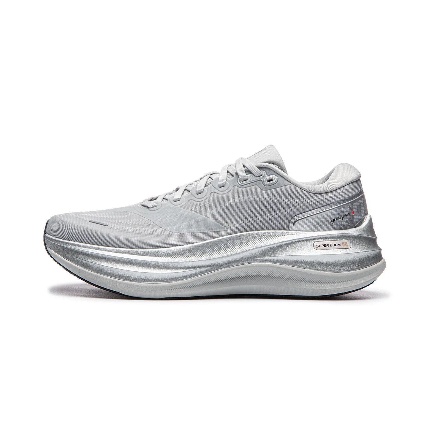 Li-Ning Men's YUEYING 6 PRO Optimized Cushion Running Shoes with Wide Toe Box SUPER BOOM Reflective LiNing Light Sneaker ARHW015