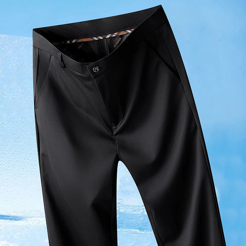 Men's Lightweight Stretch Straight-Leg Pants