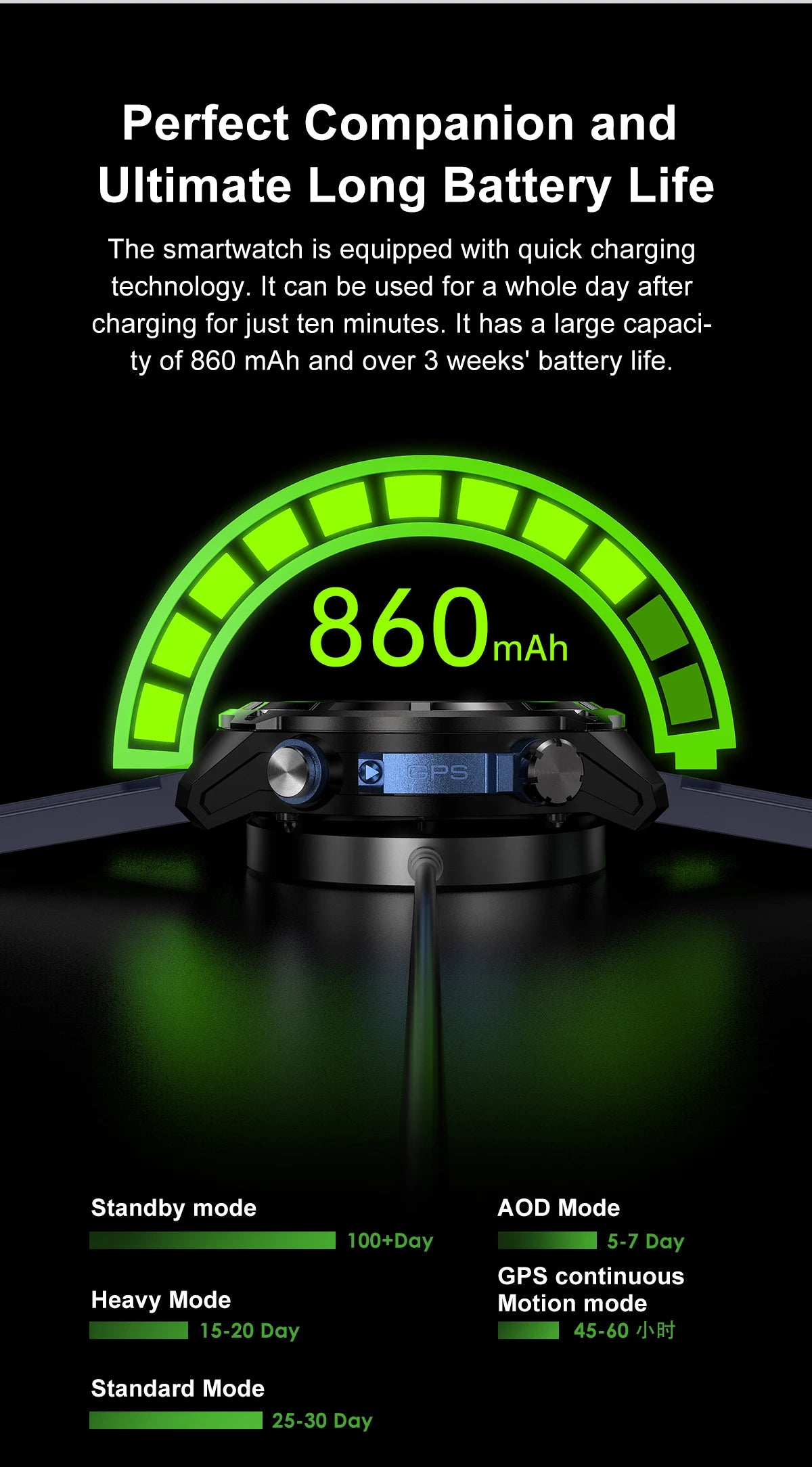 GPS Adventure Smartwatch – Sapphire Edition