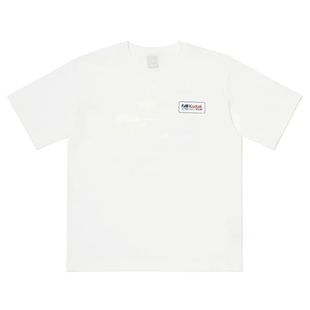 Kodak Vintage Film Print Cotton T-Shirt — Men's Casual Streetwear Tee
