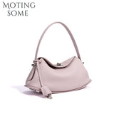 MOTINGSOME Spring Satchel Bag Luxury Designer Woman Genuine Leather Saddle Purse Shoulder Handbag 2026 New in Mini Tote