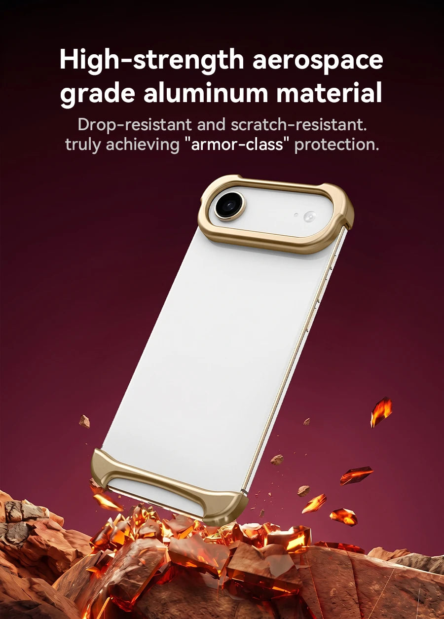 Aluminum Bumper iPhone Case with Arc Design