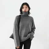 Women's Relaxed Mock Neck Knit Sweater
