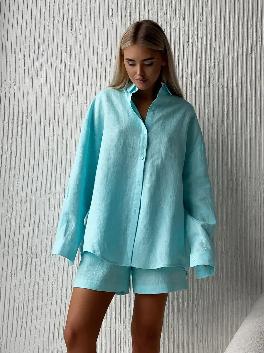 Women’s 100% Cotton Cozy Lounge Set
