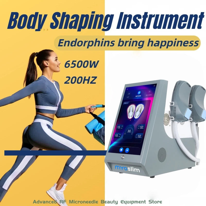 NEW 6500W EMS Neo RF Body Sculpt Machine PRO Ultra Mini Fat Burning EM Electromagnetic Muscle Stimulation Slim