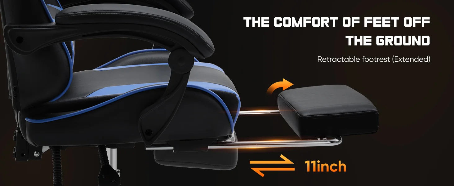 JHK Ergonomic Gaming Chair with Lumbar Support