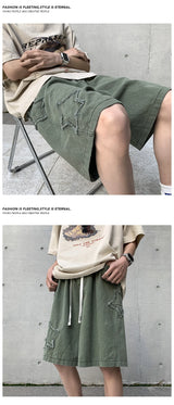 Men’s Vintage Denim Streetwear Shorts