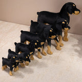 Lifelike Dog Plush Toy 70cm Giant Realistic Animals Stuffed Rottweiler Dog Plush Toys Home Decoration Gift For Children