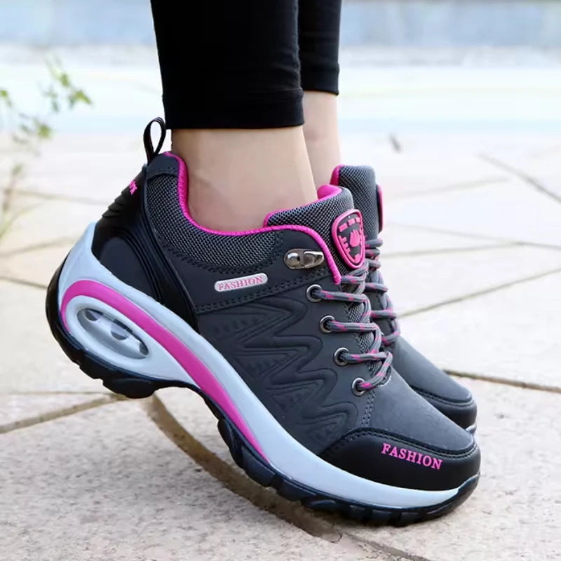 SALUDAS women casual sneakers Non-slip thick-soled height-enhancing casual running shoes light walking sheos