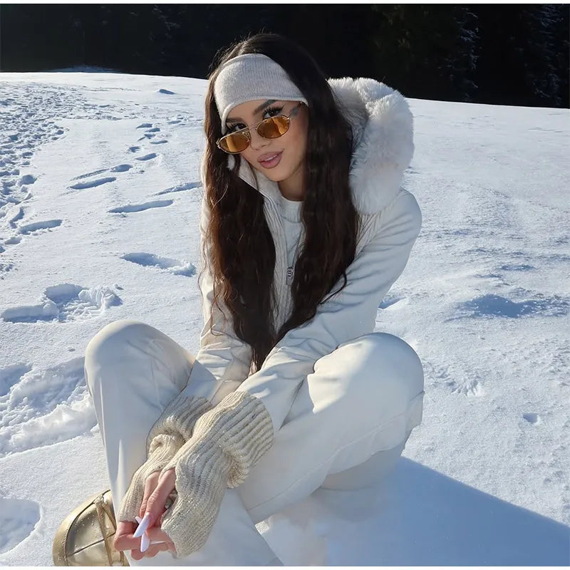 Women’s All-Weather Hooded Ski Jumpsuit
