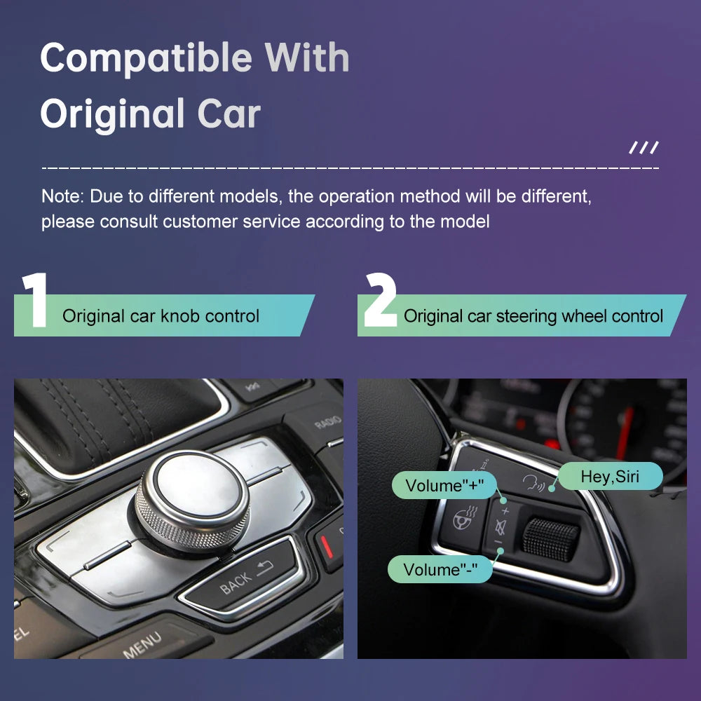 Road Top Wireless CarPlay & Android Auto for Audi A6/A7 2012–2018