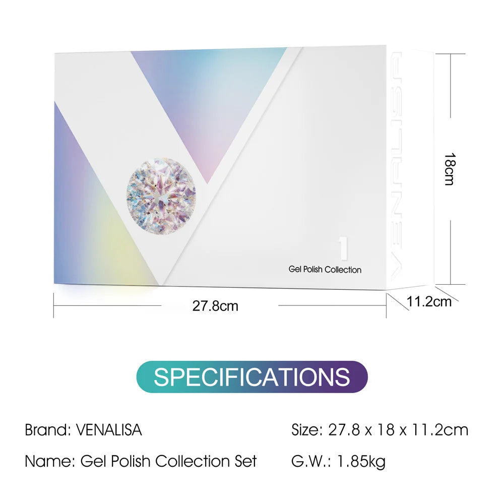 VENALISA VIP Kit 10ml Nail Gel Polish HEMA TPO FREE Neon Jelly Gel Pigment Professional Nail Art Long-lasting Gel Nail Varnish