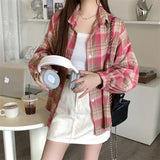 Classic Plaid Flannel Shirt Jacket