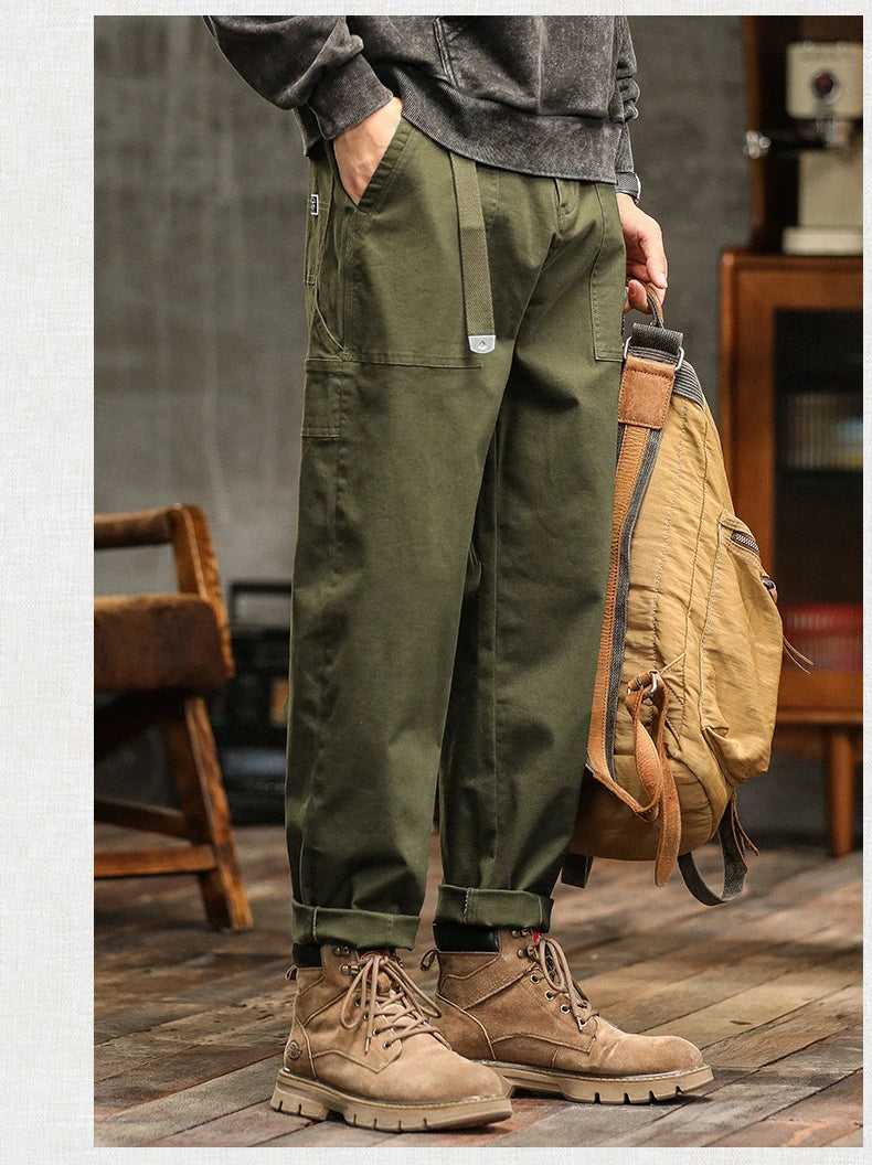 HIQOR Men's Relaxed Cargo Pants – Vintage Safari Style