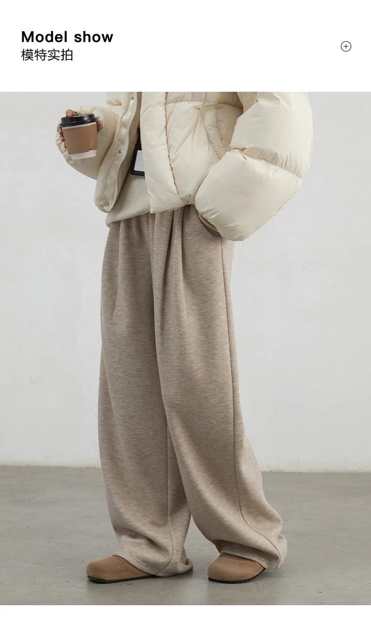 Women's High-Waisted Pleated Wide-Leg Trousers