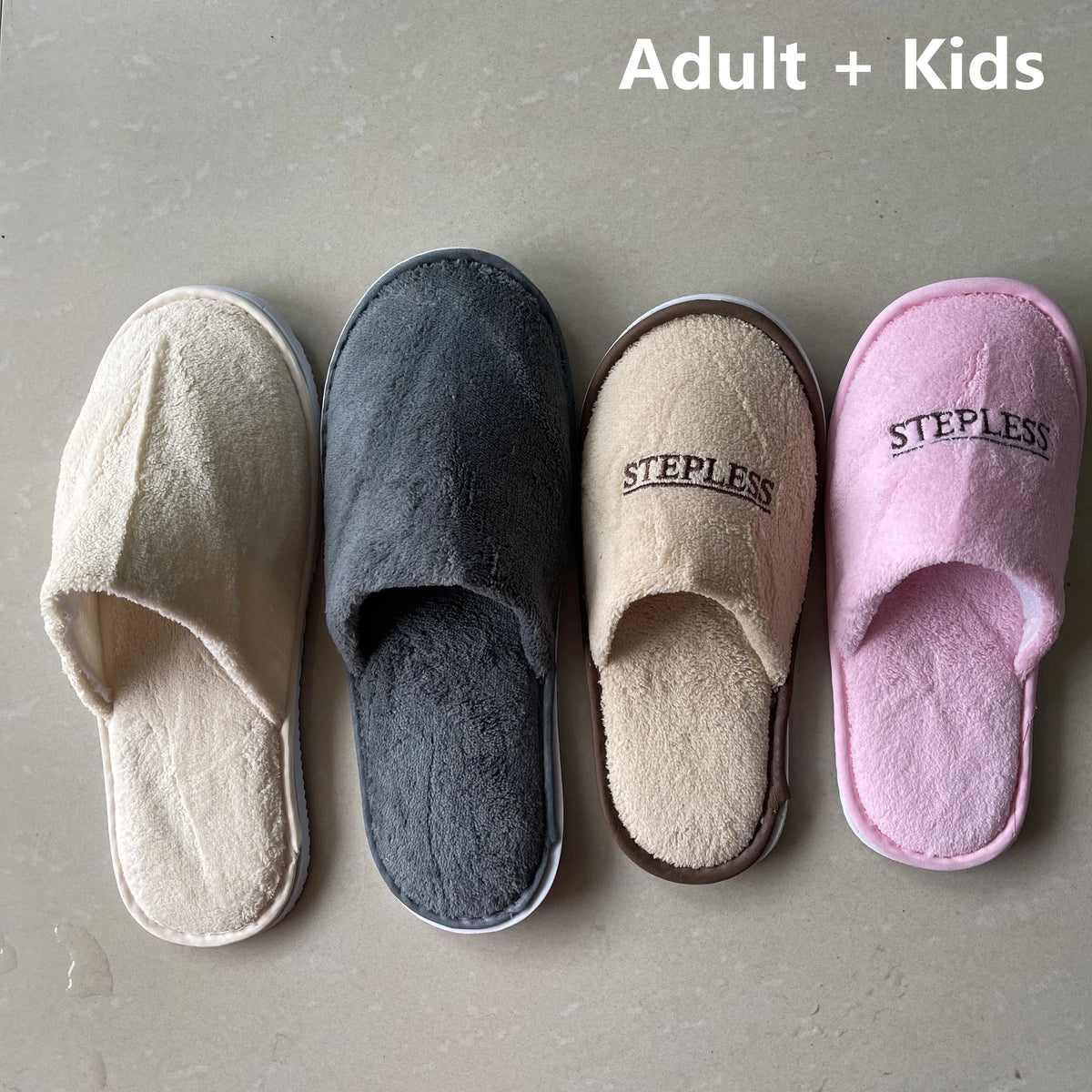 4Pairs/Lot Men Women Kids Disposable Hotel Guest Slippers Cotton Slides Home Travel SPA Slipper Hospitality Cheap Footwear