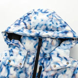 2026 Women's Winter Hooded Padded Sport Parkas Pants 2 PCS Set Belt Female Elegant Warm Windproof Skiing Coats Jackets Trousers