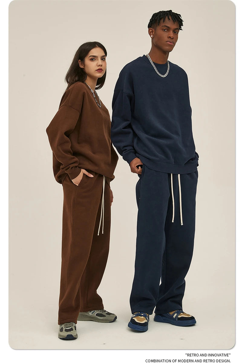 Men's 350gsm Fleece Crewneck Sweatshirt