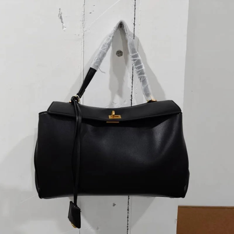 Minimalist Luxury Korean Soft Leather Flap Bag Women Detachable Crossbody Strap Large Capacity Office Daily Commuter Hand Purse