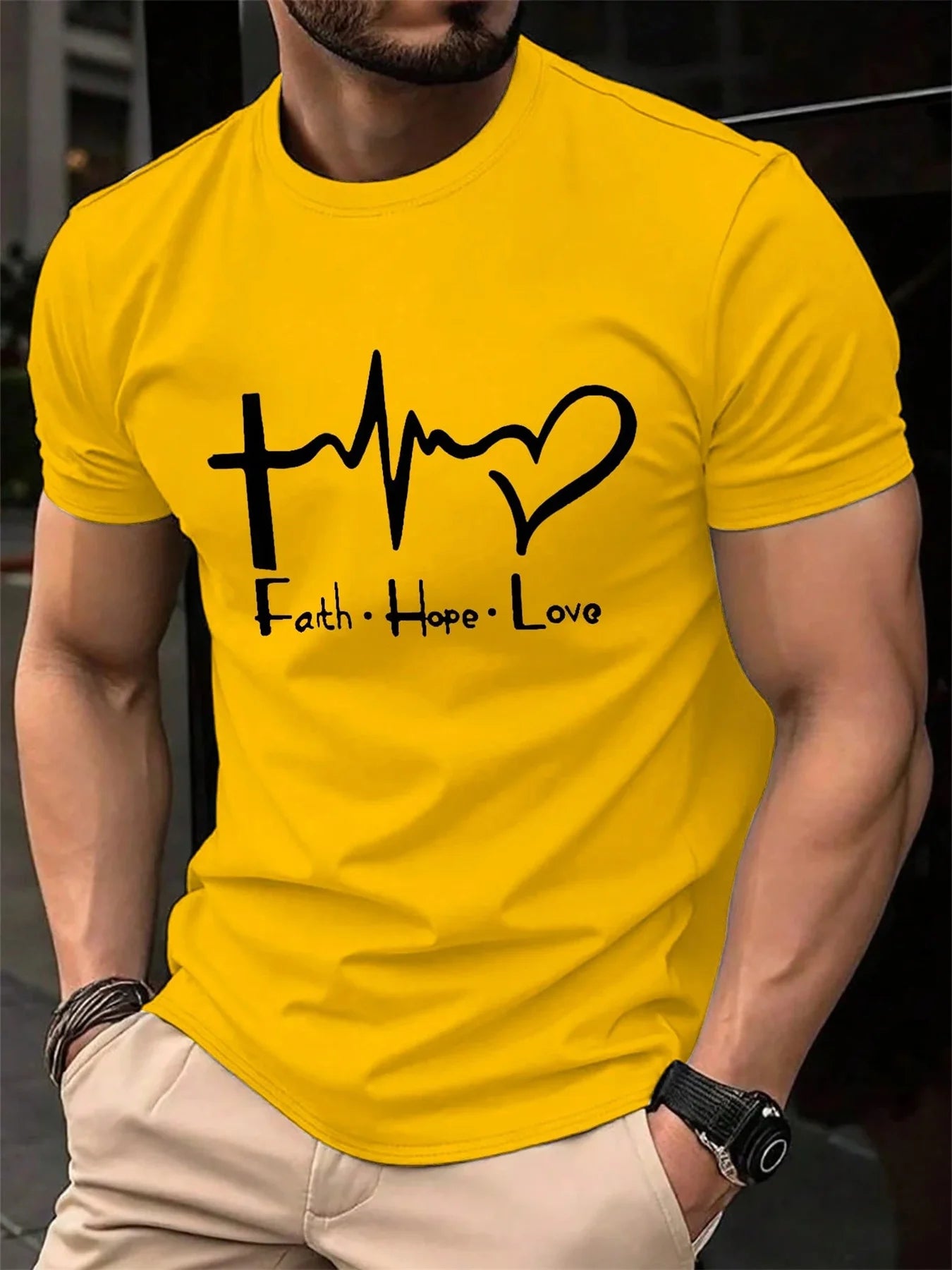 Faith Hope Love Men’s Cotton Tee