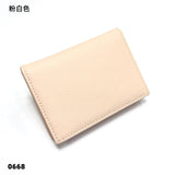 Dropshipping Custom Name Genuine Leather Men Women Business Card Holder Bifold Credit Card Case With ID Window