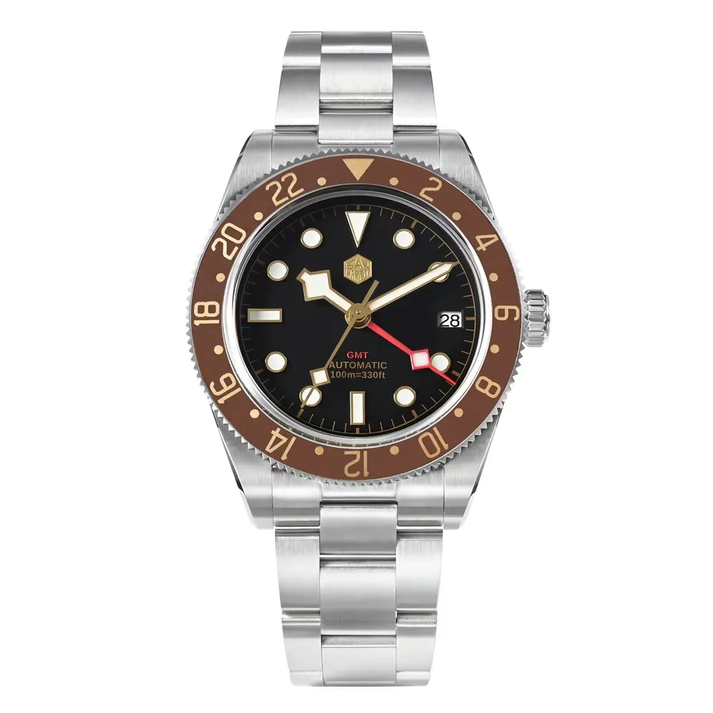 San Martin 39mm NH34 GMT Automatic Watch SN0109