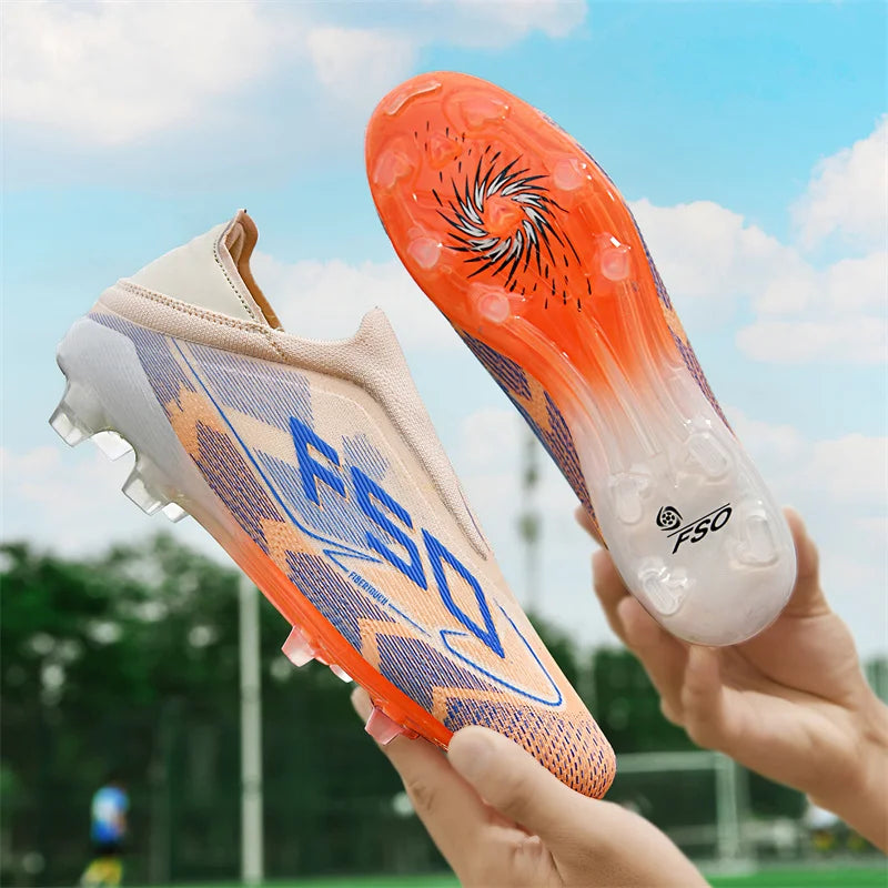 Men's Soccer Cleats with Lace-Up Fit