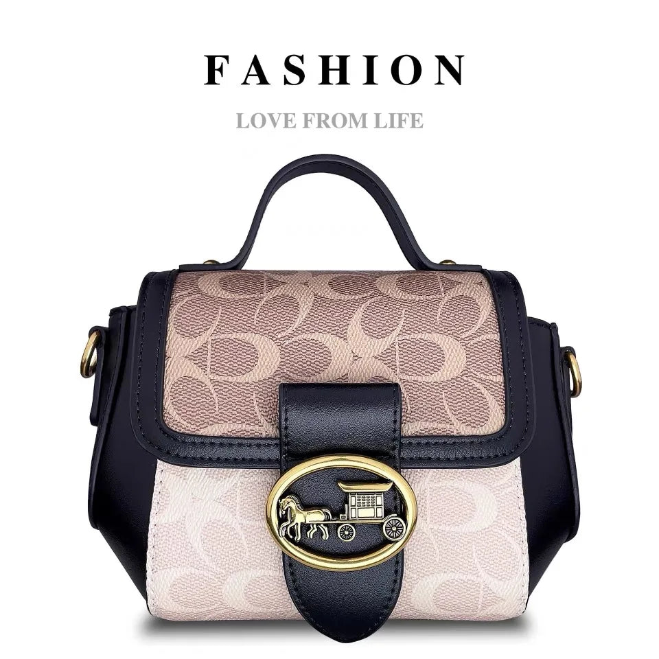 Carriage Emblem Crossbody Box Bag