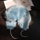 Leopard Print Faux Fur Winter Bomber Hat