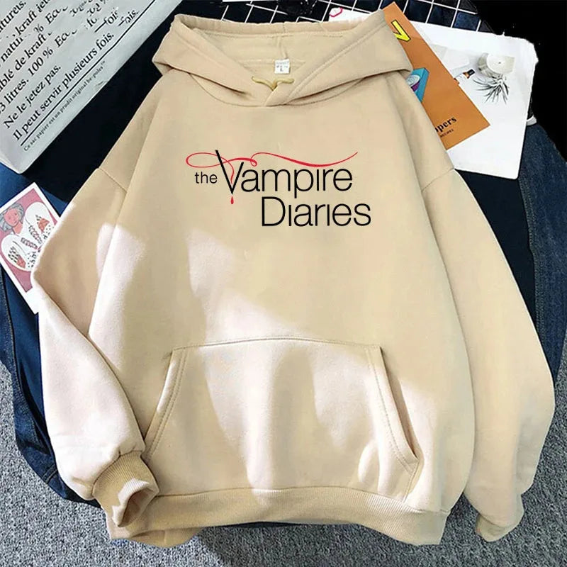 The Vampire Diaries Fleece Pullover Hoodie
