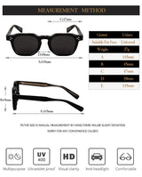 Classics Rivets Style Retro Sun Glasses for Women TR90 Frame Polygon Polarized Sunglasses UV400 Male Black Green 2025 Summer