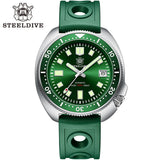 SD1970 Steeldive Brand Sunray Dial Milled Clasp Bracelet 44mm Case 200M Waterproof NH35 Turtle Men Dive Watch with Ceramic Bezel