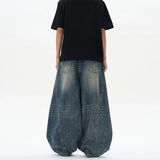 Men's Vintage Wide-Leg Denim Jeans | Relaxed Streetwear Fit