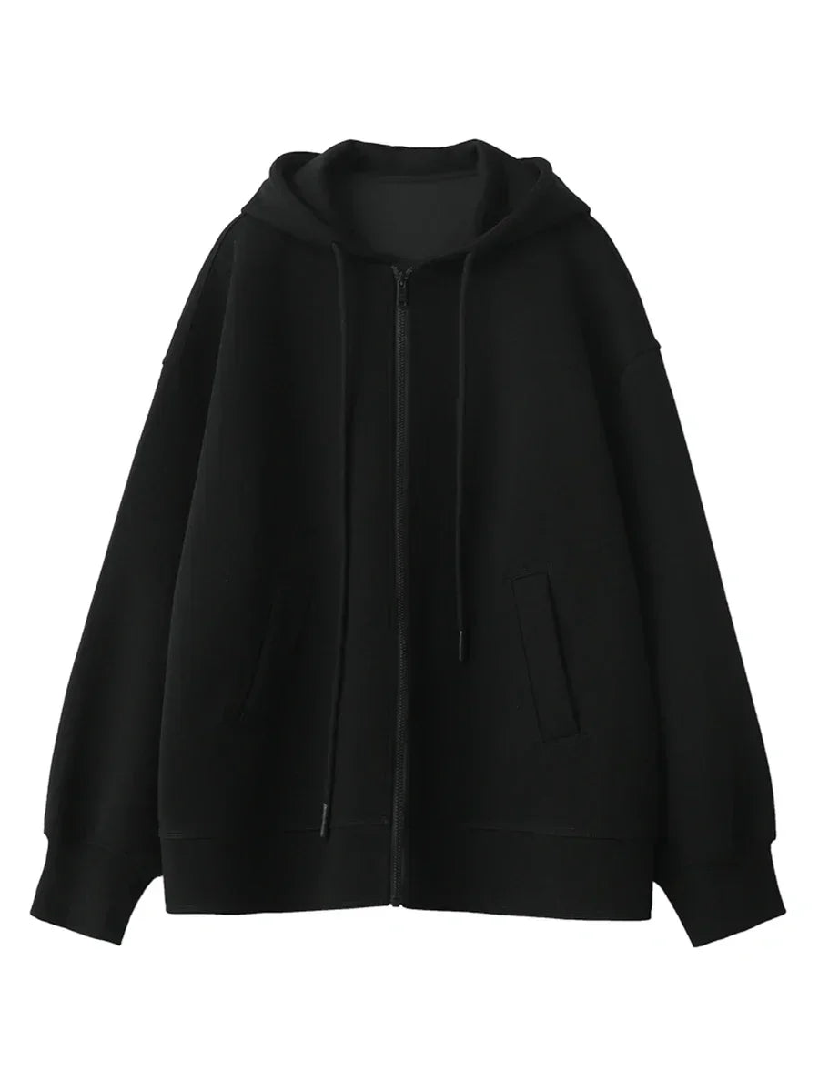 Women’s Relaxed Longline Zip-Up Hoodie