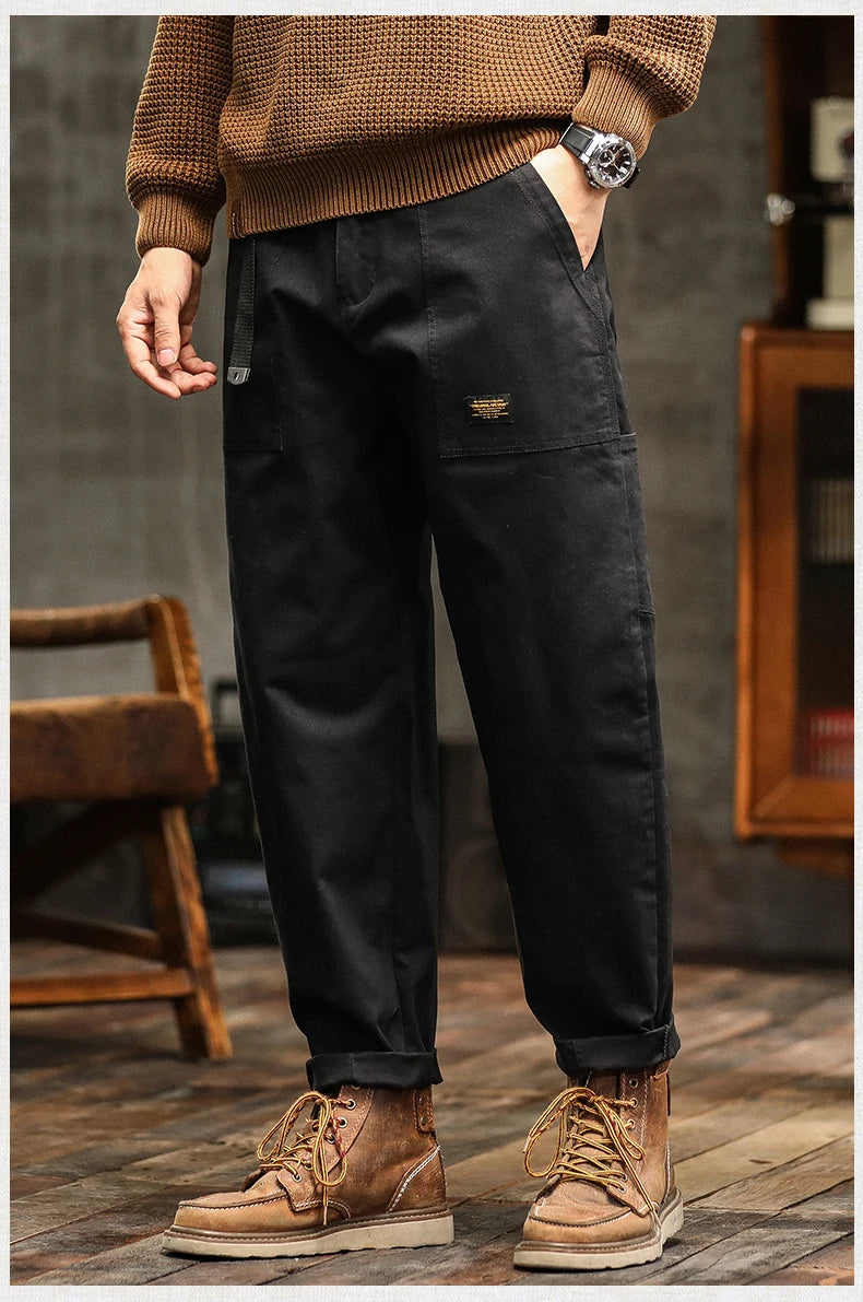HIQOR Men's Relaxed Cargo Pants – Vintage Safari Style
