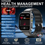 2026Hot AI-GPT Diagosis ECG Health SmartWatch Blood Pressure Lipid Uric Acid 650nm Dual-Probelaser Heart Analysis Smart bracelet
