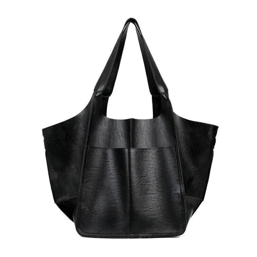 Large PU Leather Tote Bag for Everyday Carry