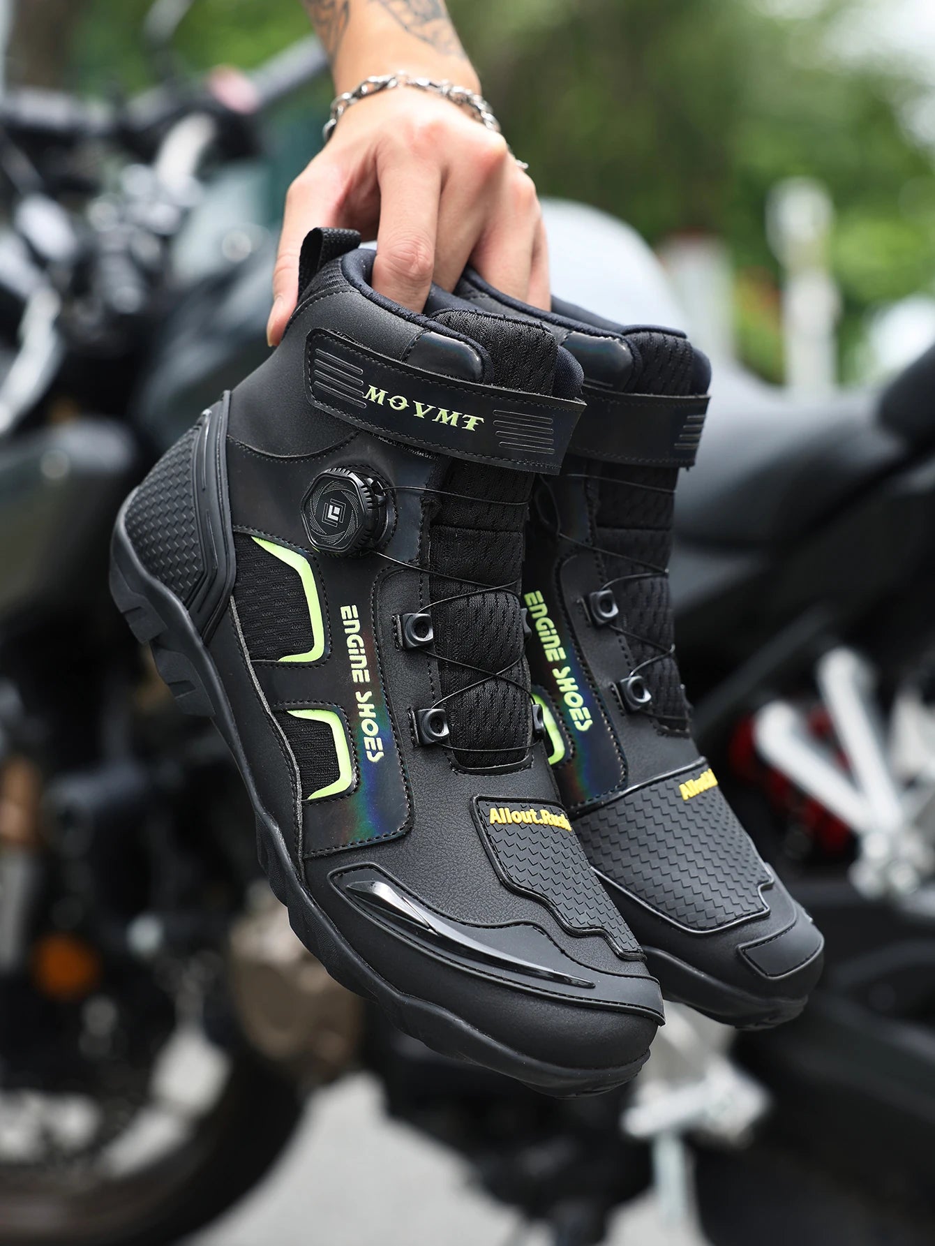 Motorcycle Riding Men Boots Waterproof Motocross Cycling Shoes Off-Road Motorbike Racing Anti-drop Breathable Equipment Sof