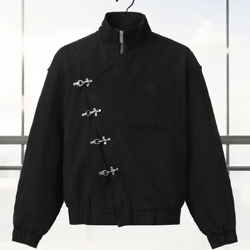 Women' S Vintage Autumn Winter Jacket Airplane Buckle Loose Lapel Coat Full Sleeve Outwears 2025 New Lady High Streetwears
