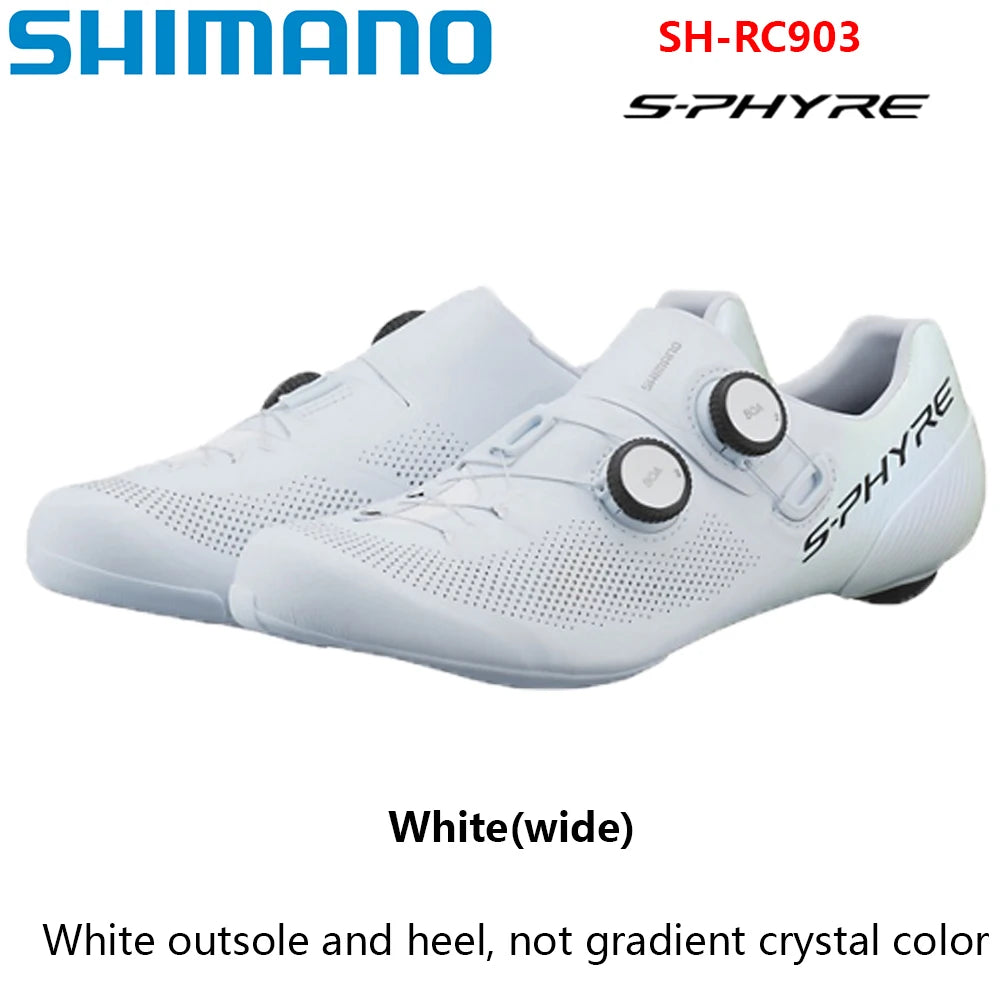 SHIMANO SH-RC903 Road Bike Shoes RC9 RC903PWR S-PHYRE Road Bike Self-locking Shoes Competition Carbon Fiber Bottom Cycling Shoes