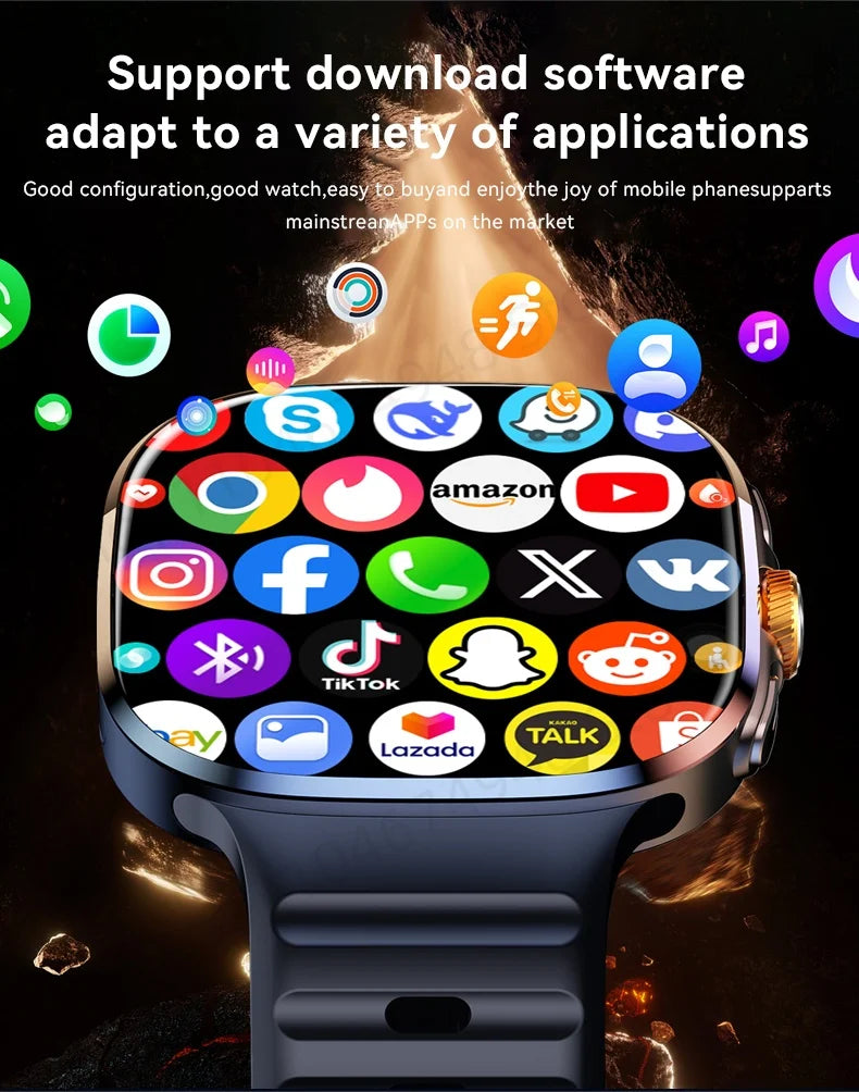 M99 Smartwatch 4G Android – 2.4" AMOLED, GPS, NFC, Camera
