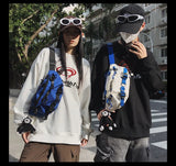 2024 Techwear Style Punk Hip Hop Single Shoulder Crossbody Bag Men Women Street Vintage Chest Bag Casual Sport Fanny Pack