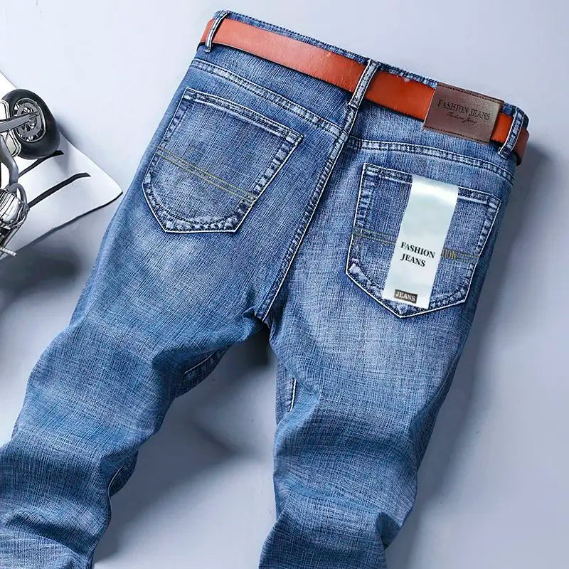 Men’s Classic Straight-Leg Stretch Jeans