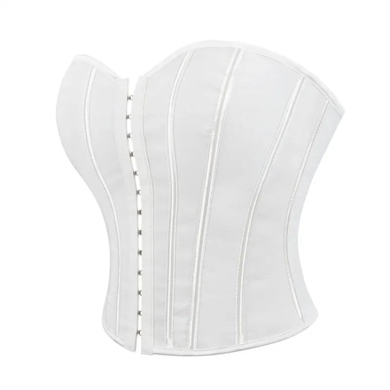 Leopard Print Strapless Corset Crop Top - USA Made Quality