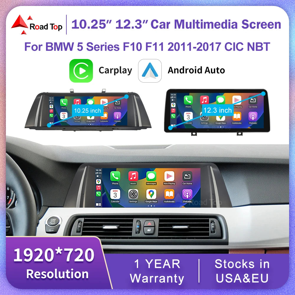 BMW 5 Series F10/F11 Multimedia Touch Screen | CarPlay & Android Auto