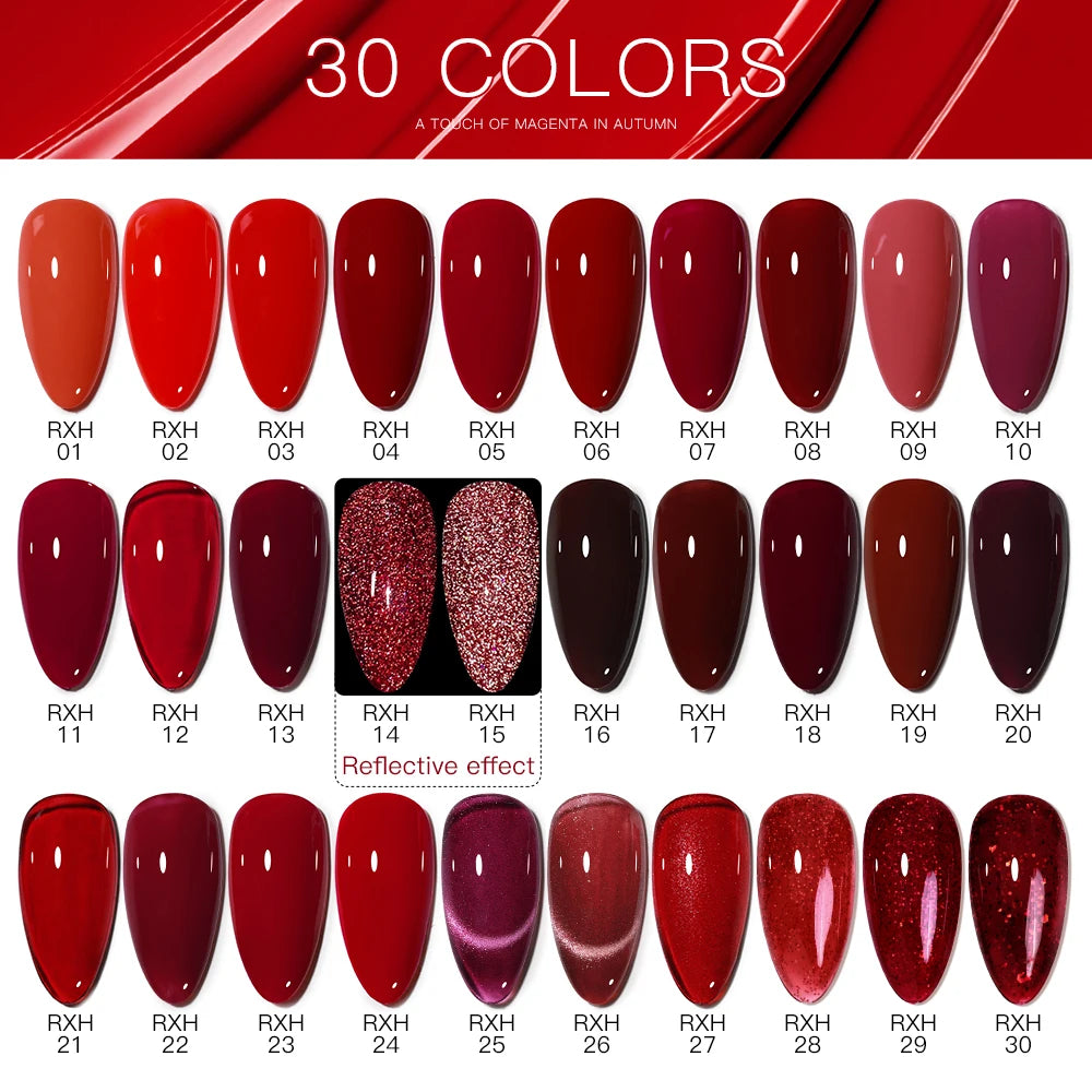 30-Piece Gel Nail Polish Set | Valentine's Romance Collection
